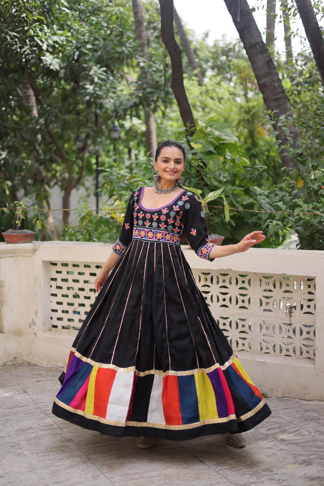 Roman Gown with multicolour