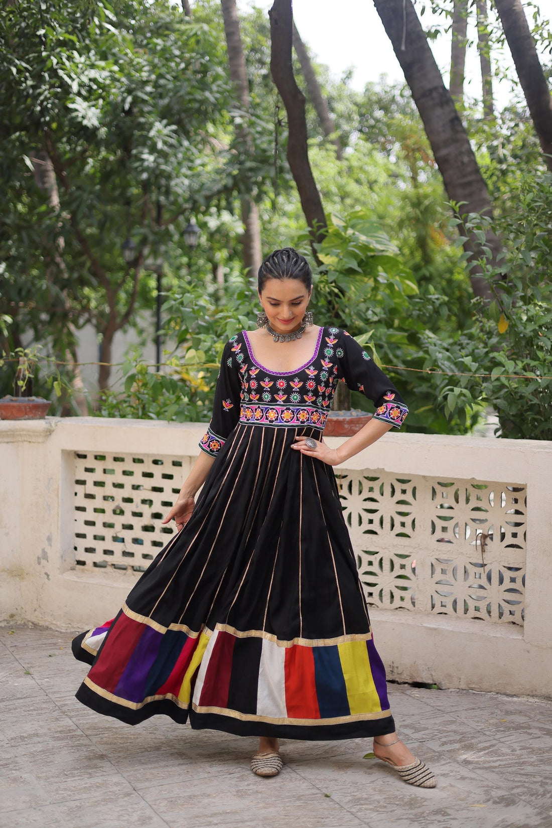Roman Gown with multicolour