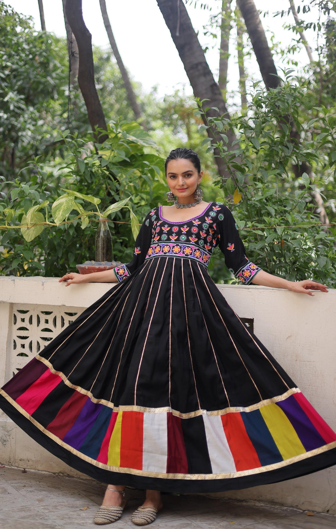 Roman Gown with multicolour