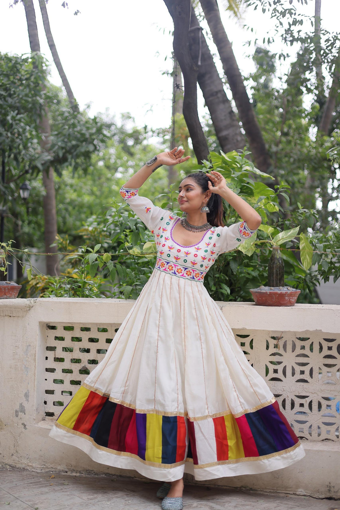 Roman Gown with multicolour