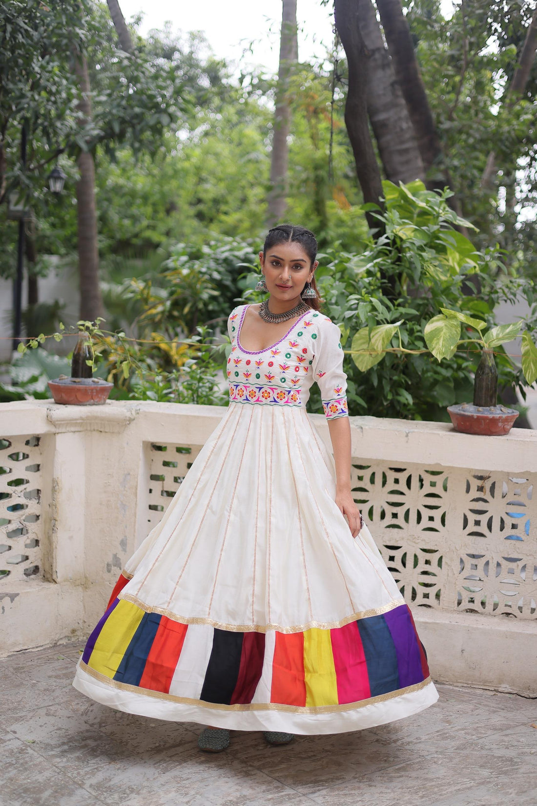 Roman Gown with multicolour